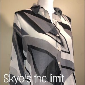 Modern Metro Button Up Blouse